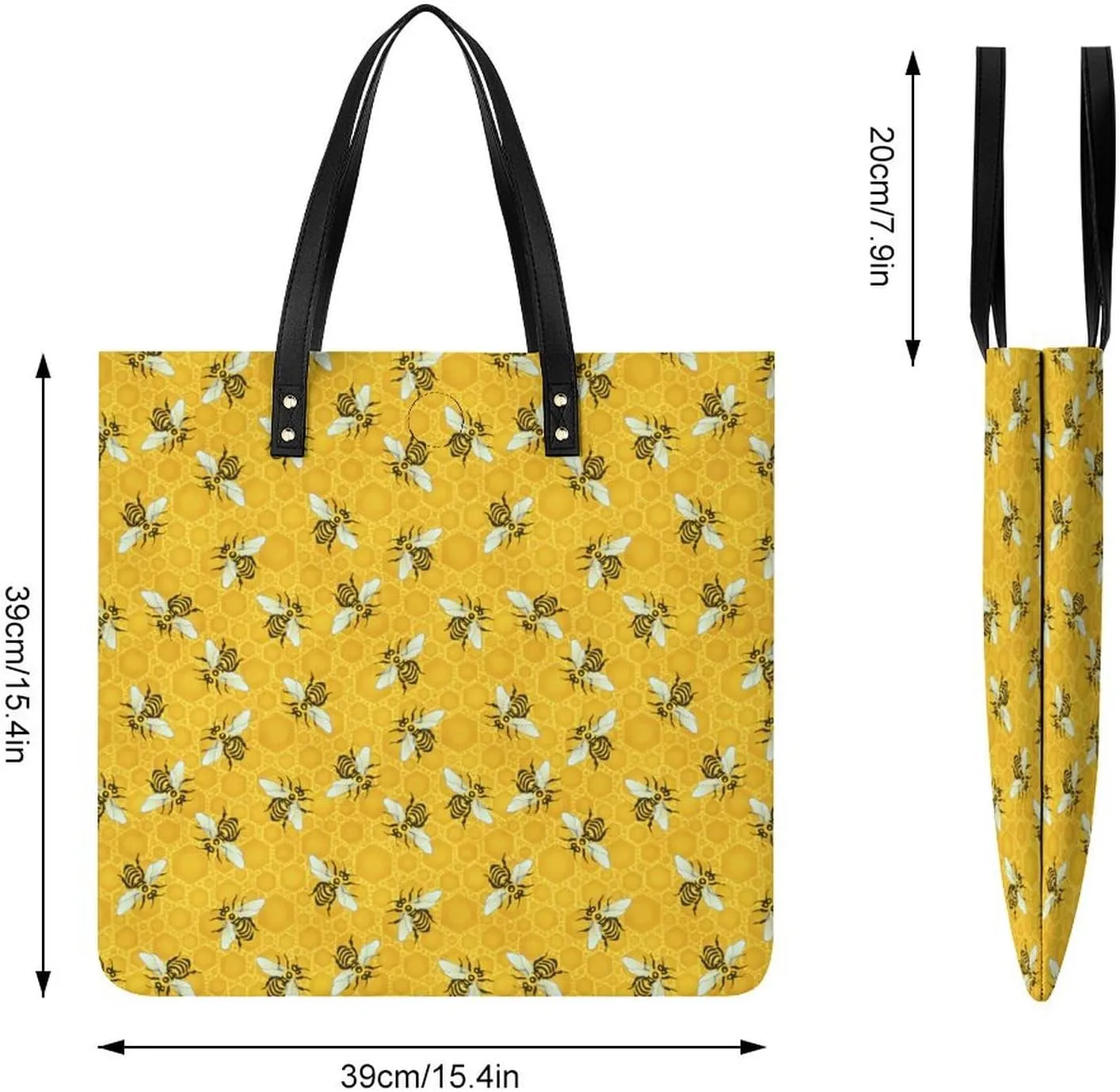 Penguin Bird Fashionable All Printed Leather Handbag Unisex