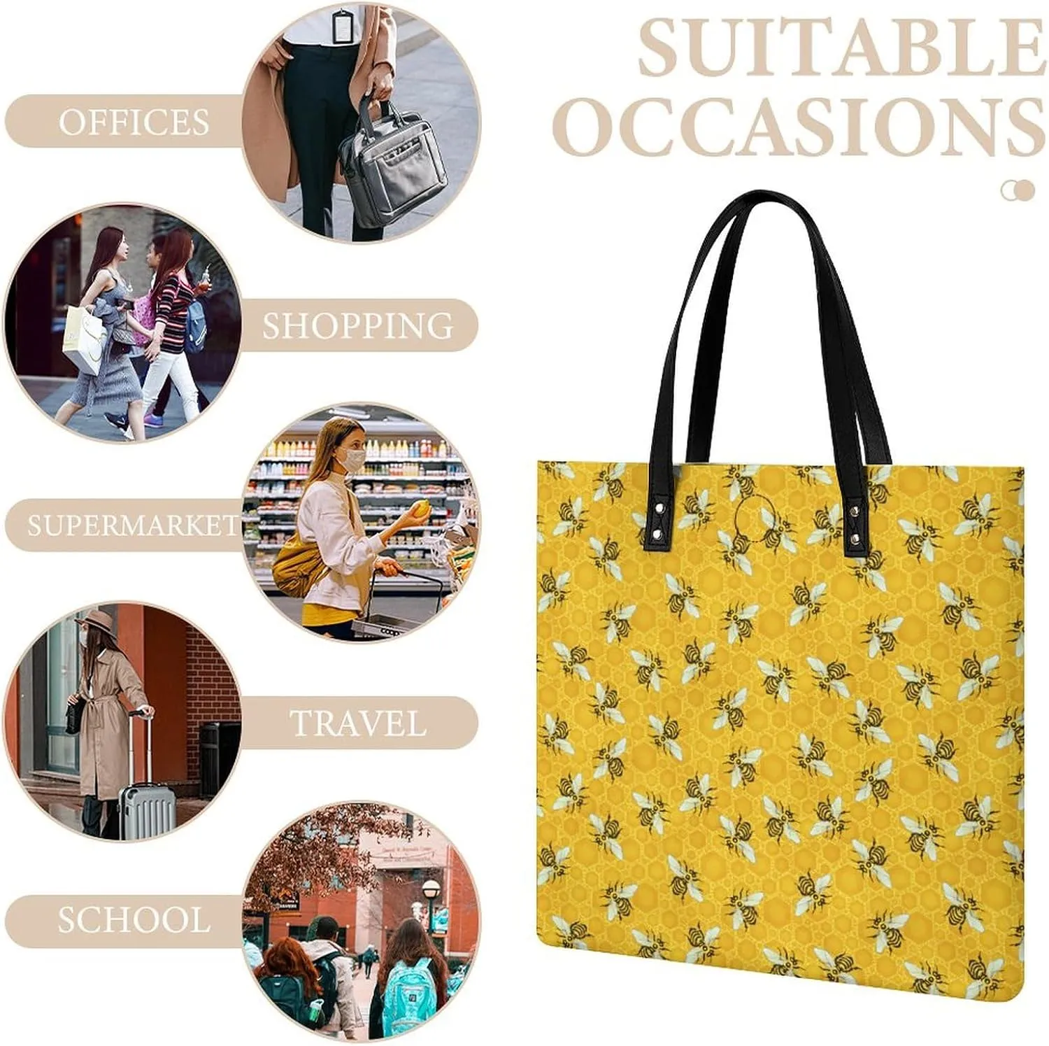 Penguin Bird Fashionable All Printed Leather Handbag Unisex