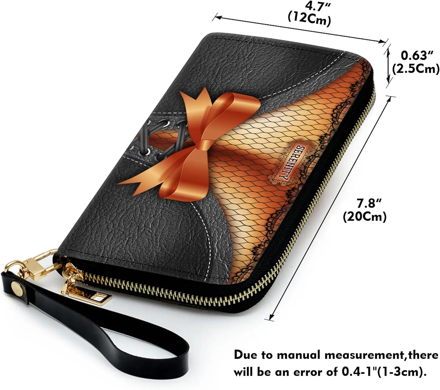 Personalized Leather Wallet for Women – Custom Name African Pride Clutch – Elegant African Queen Gift – African American Art Bag – Ideal Gift for Mother's Day (African Girl)