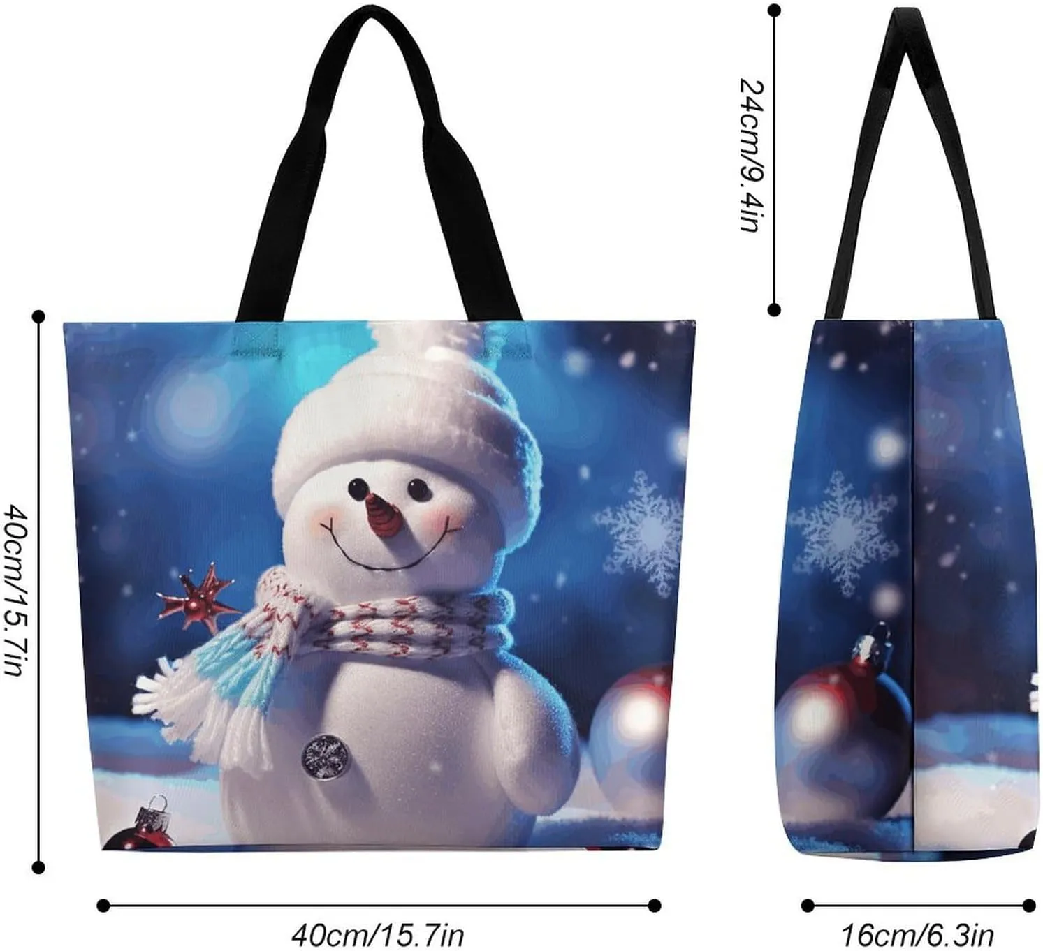 Pfhorn Flower Fairy Tote Bag for Women Reusable Grocery Shoulder Bag Shopping Bags for Travel, Groceries
