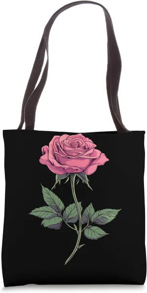 Pink Melting Rose Flower Botanist Garden Flower Pink Rose Tote Bag