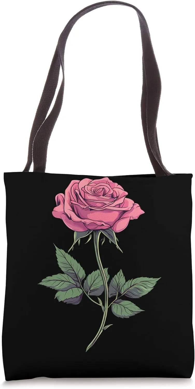 Pink Melting Rose Flower Botanist Garden Flower Pink Rose Tote Bag