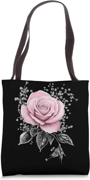 Pink Rose Flower Botanist Garden Flower Pink Rose Tote Bag