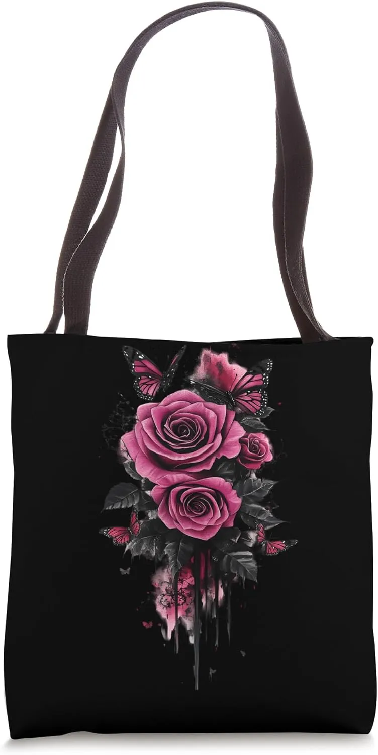 Pink Rose Flower Botanist Garden Flower Pink Rose Tote Bag