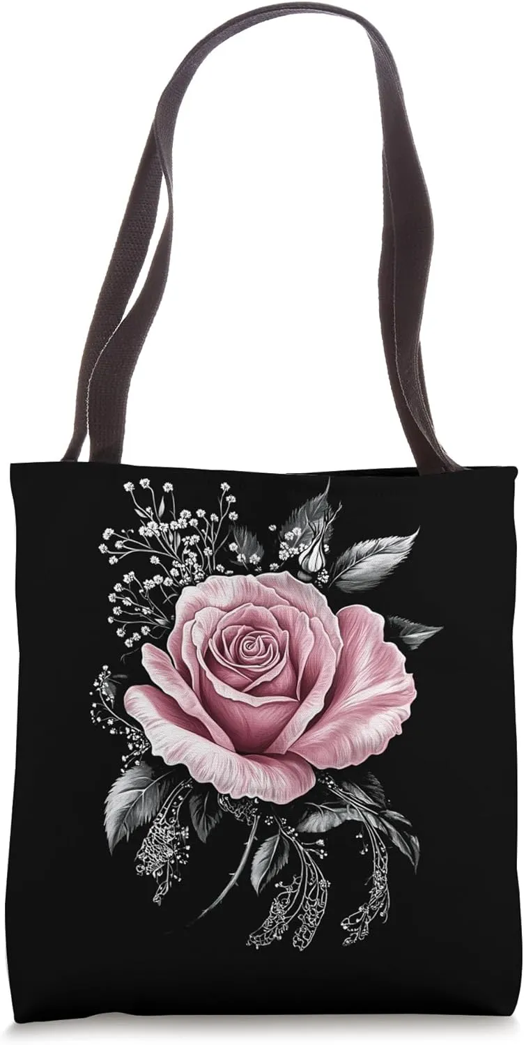 Pink Rose Flower Botanist Garden Flower Rose Tote Bag