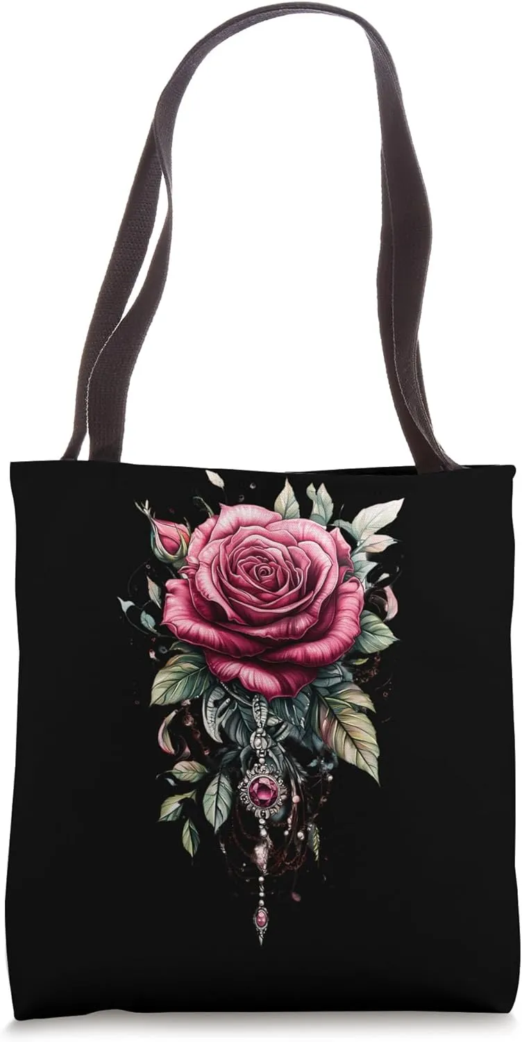 Pink Rose Flower Botanist Garden Flower Rose Tote Bag