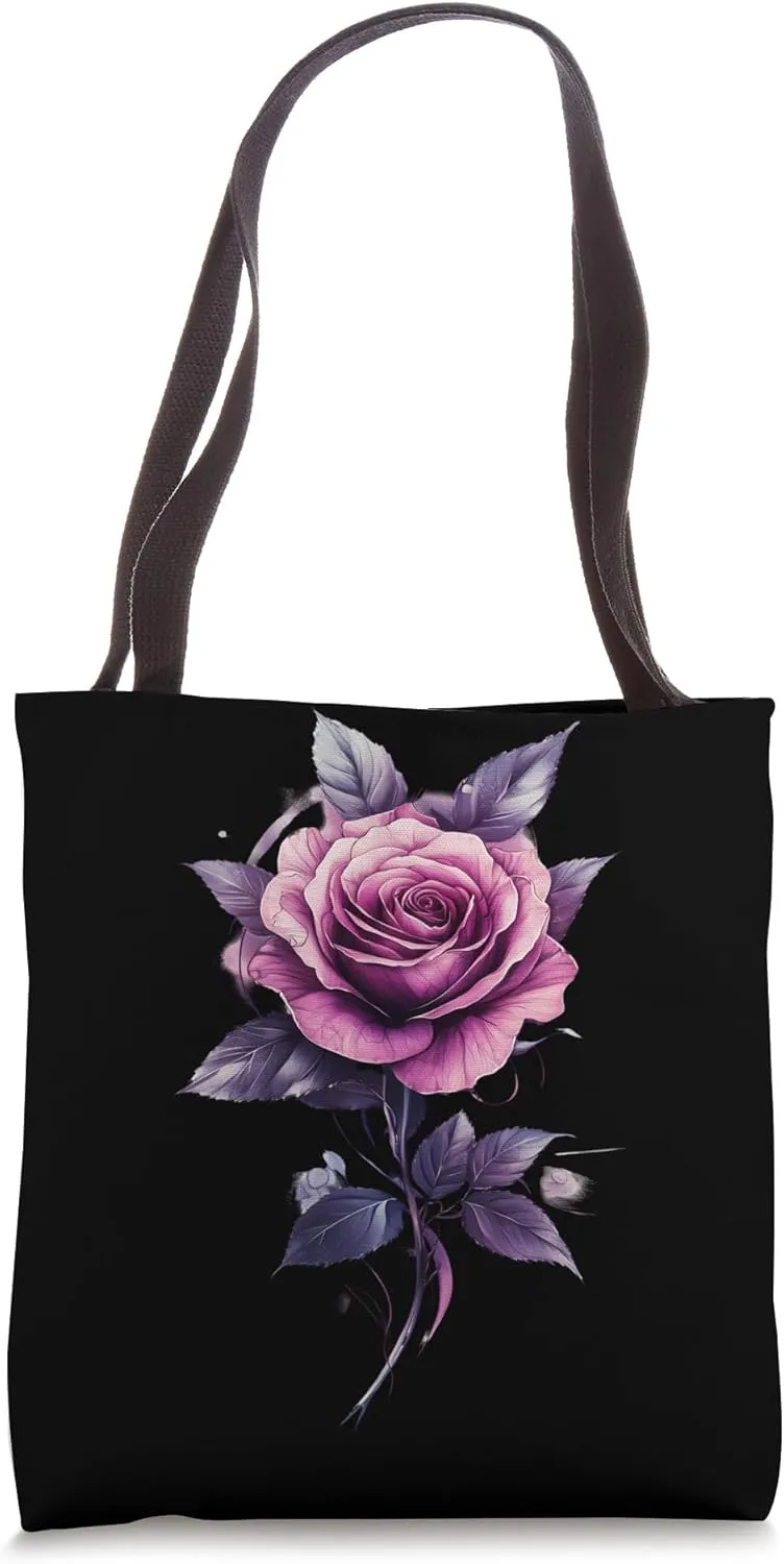Pink Rose Flower Botanist Garden Gardening Flower Rose Tote Bag