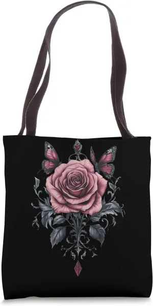 Pink Rose Flower Botanist Garden Gardening Flower Rose Tote Bag