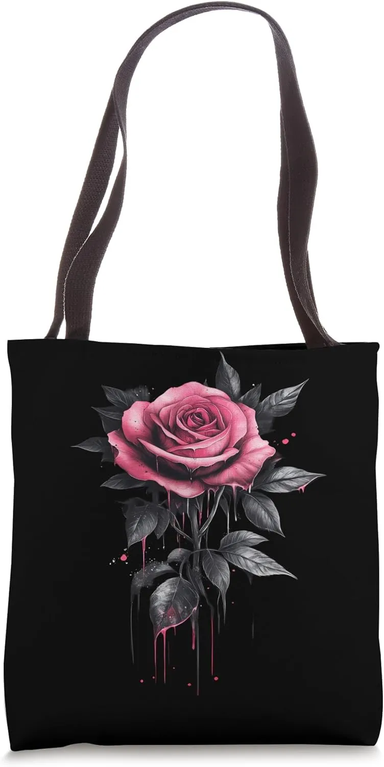 Pink Rose Flower Botanist Garden Gardening Flower Rose Tote Bag