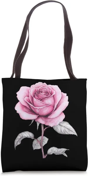 Pink Rose Flower Botanist Garden Gardening Flower Rose Tote Bag