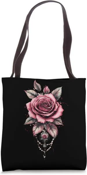 Pink Rose Flower Botanist Garden Gardening Flower Rose Tote Bag