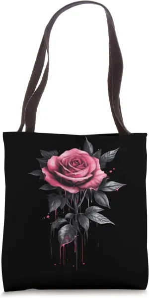 Pink Rose Flower Botanist Garden Gardening Flower Rose Tote Bag