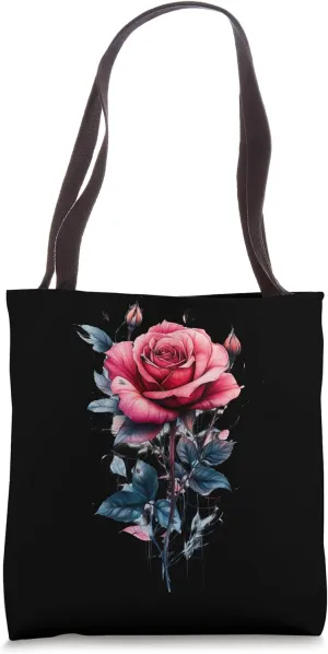 Pink Rose Flower Botanist Garden Gardening Flower Rose Tote Bag