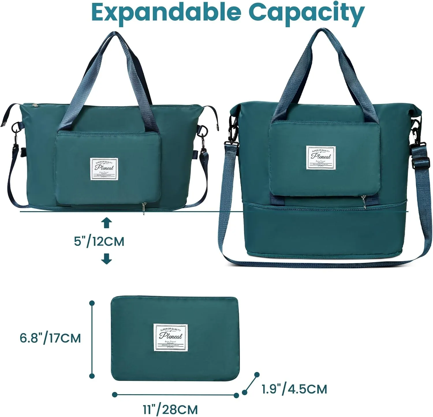 Pool Travel Duffle Bag - Overnight Shoulder Bag for Women, Waterproof Weekender Bag Carry On Tote Bags Sports Tote Gym Bag for Women