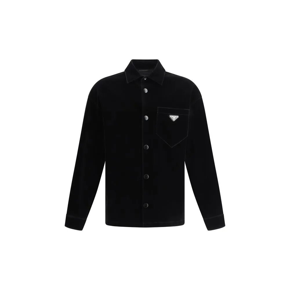 Prada Velvet Shirt Jacket