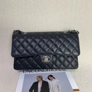 Preloved Chanel Classic Flap CF Bag Black Shoulder Bag