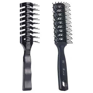 Premium 2-Pack Vented Hair Brushes for Blow Drying - Anti-Static Styling Tools for All Hair Types, Suitable for Wet & Dry Hair