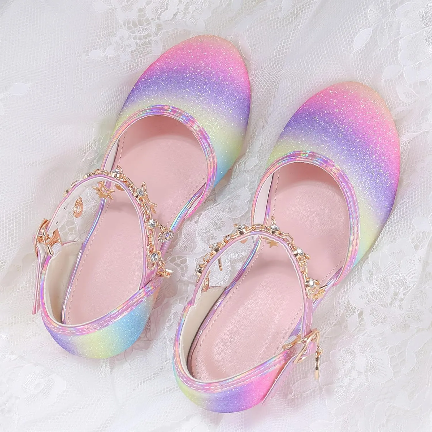 Princess Dress Up Shoes - Cinderella Heels for Little Girls
