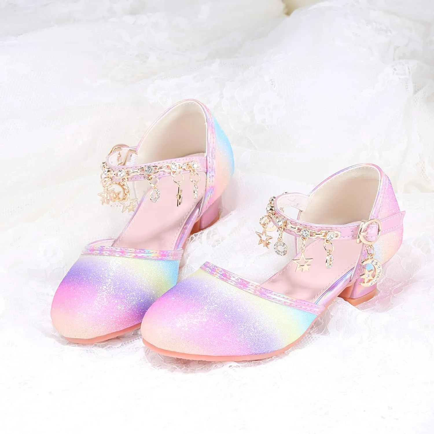 Princess Dress Up Shoes - Cinderella Heels for Little Girls