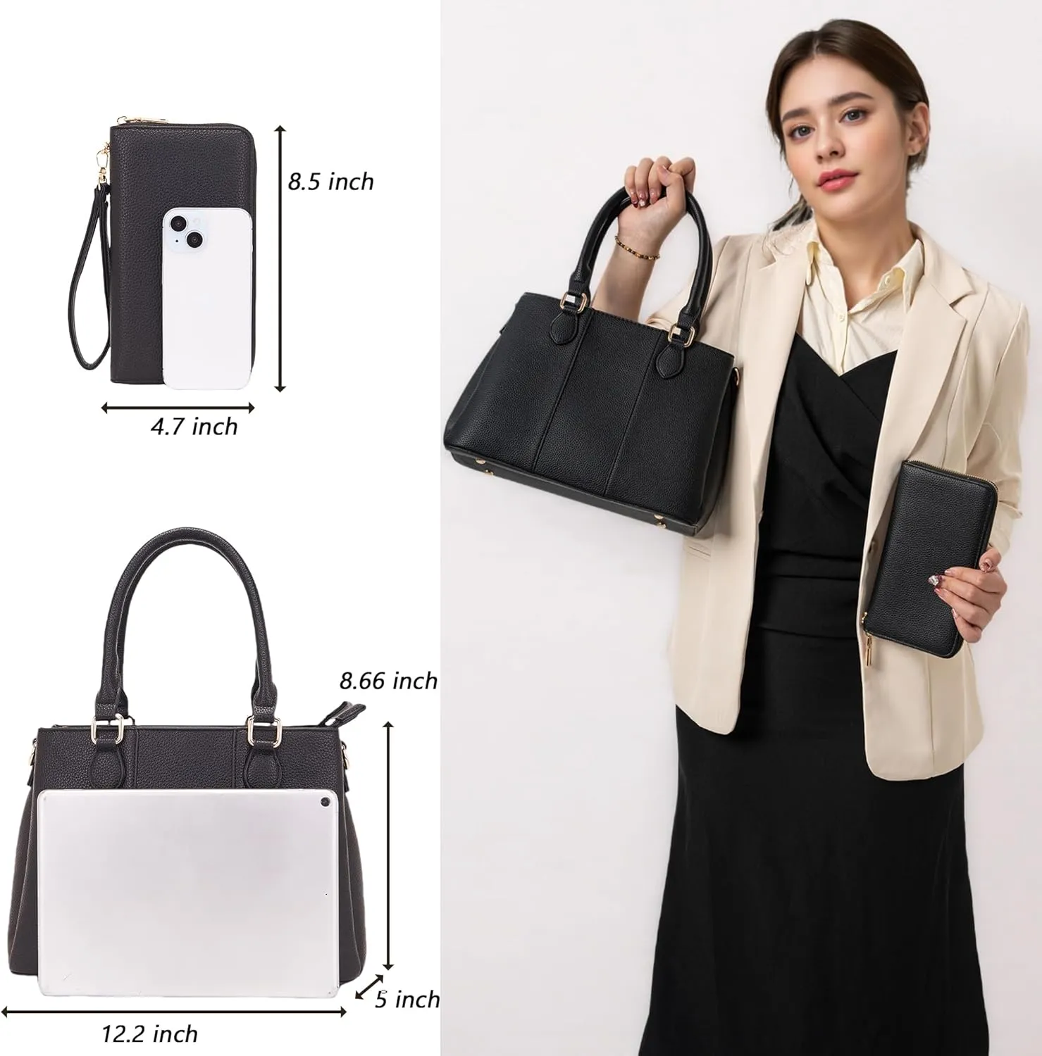 Purses and Wallet Set for Women Crossbody Top Handle Tote Satchel PU Leather Shoulder Bags