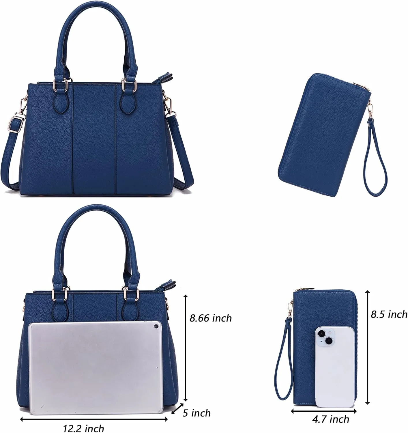 Purses and Wallet Set for Women Crossbody Top Handle Tote Satchel PU Leather Shoulder Bags