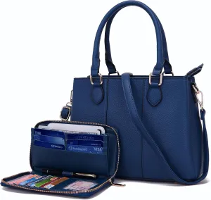 Purses and Wallet Set for Women Crossbody Top Handle Tote Satchel PU Leather Shoulder Bags