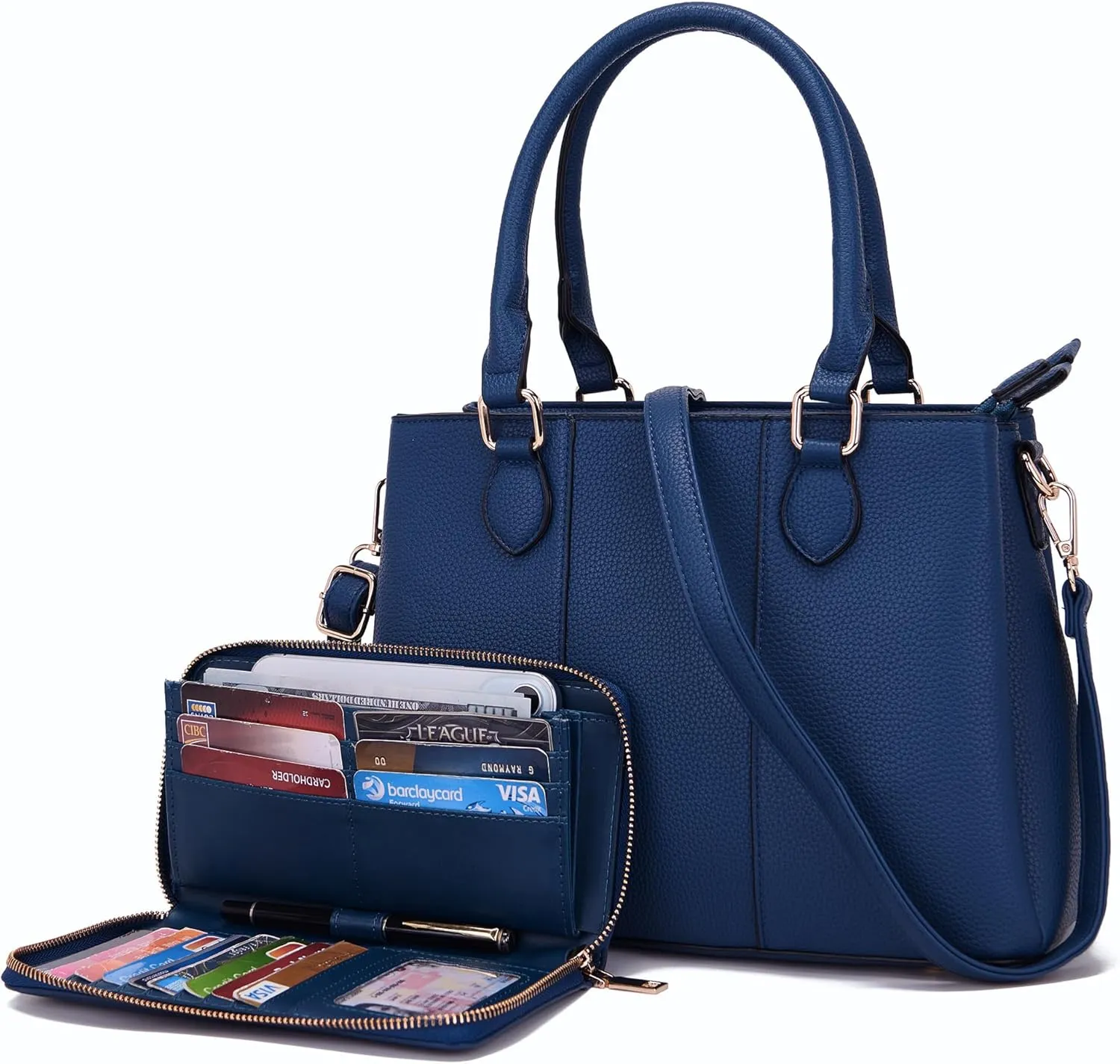 Purses and Wallet Set for Women Crossbody Top Handle Tote Satchel PU Leather Shoulder Bags