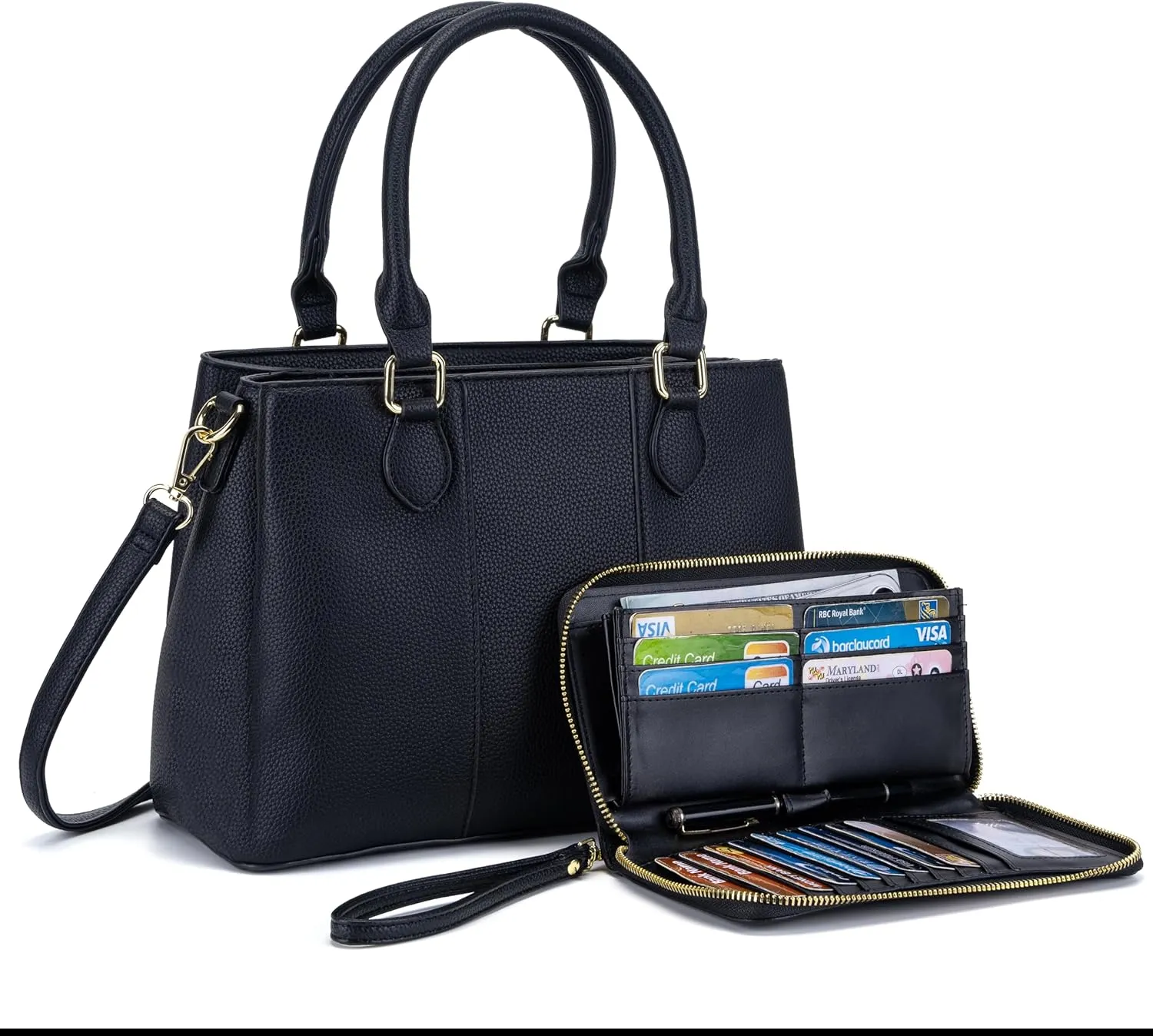 Purses and Wallet Set for Women Crossbody Top Handle Tote Satchel PU Leather Shoulder Bags