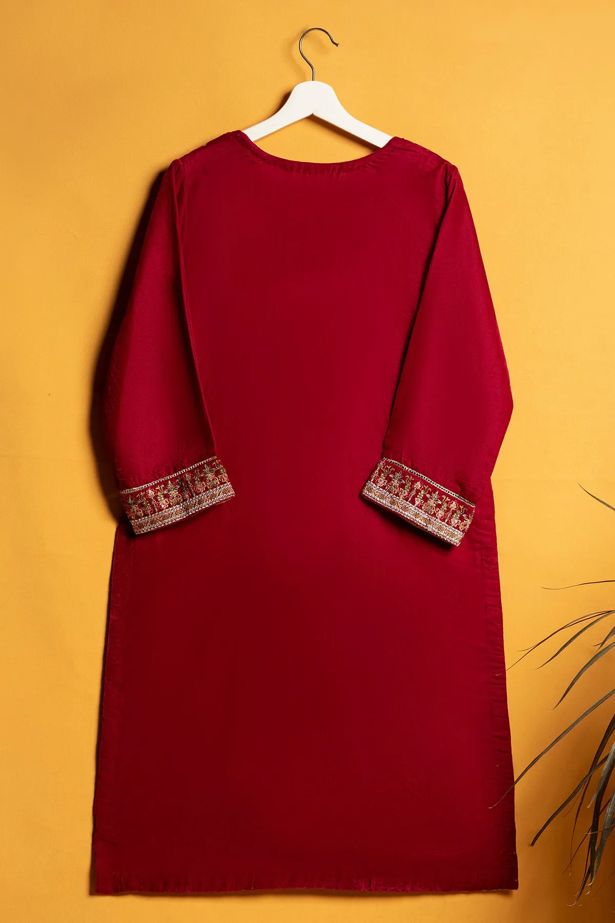 "FREDERICA" Embroidered Velvet Shirt