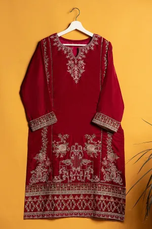 "FREDERICA" Embroidered Velvet Shirt