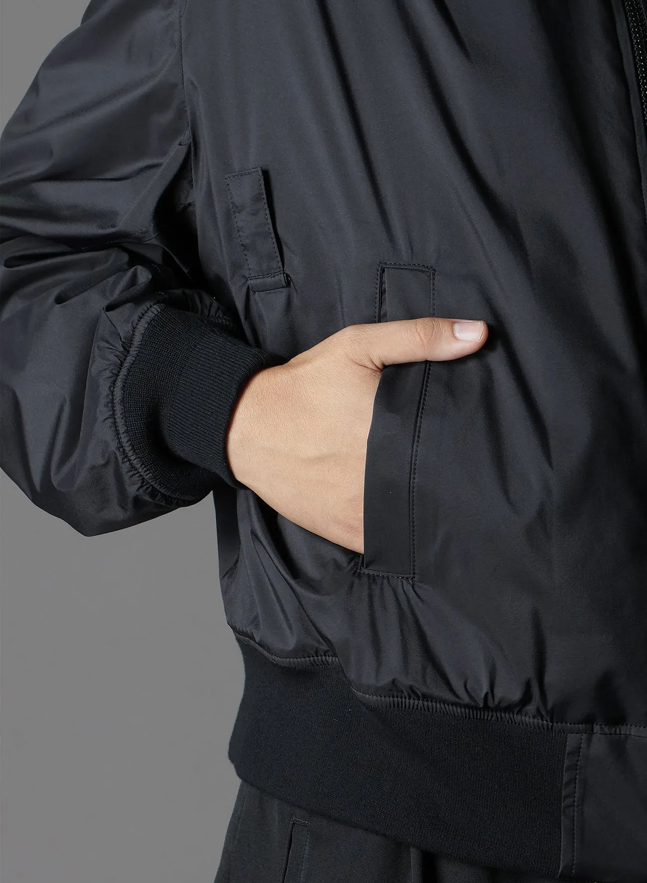 RAYON VELVET CHINESE FLOWER NY SWITCHING MATERIAL BLOUSON