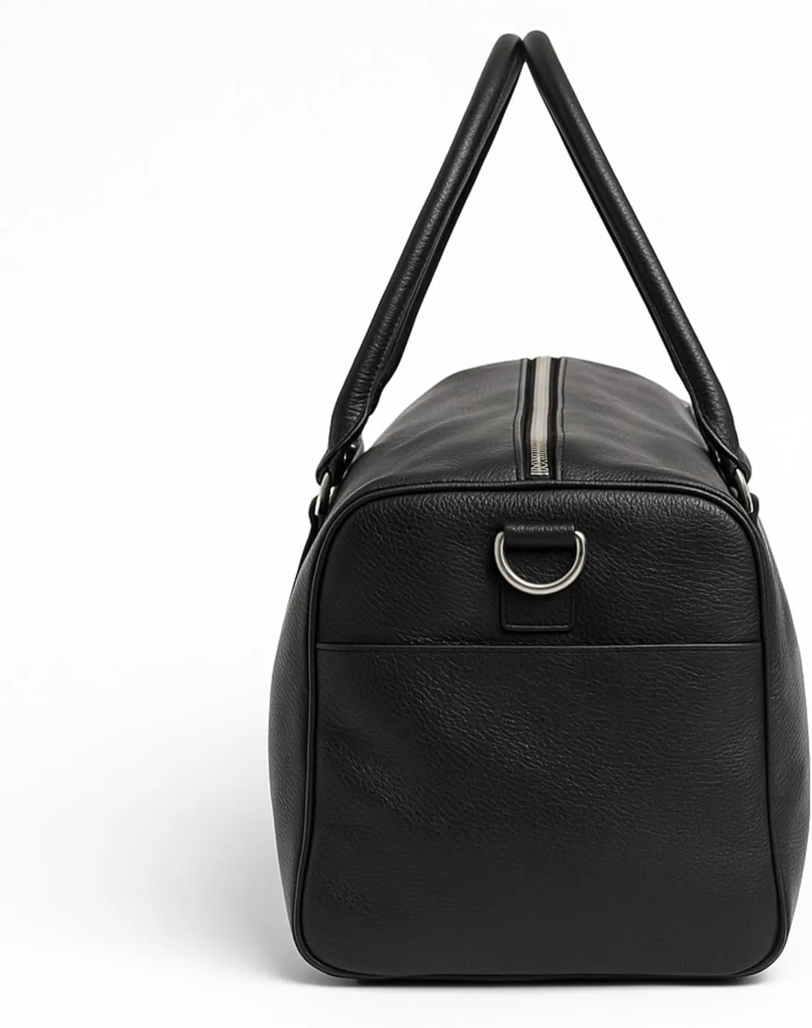 Real Cowhide Leather Travel Duffel Bag – Waterproof Weekender Overnight Bag, Vintage Handcrafted Travel Carry-On Luggage (Black)