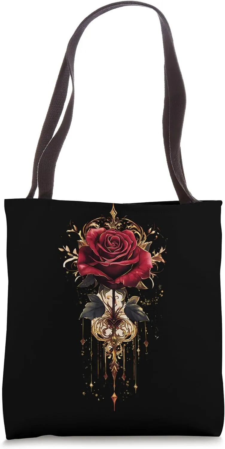 Red Rose Flower Botanist Garden Flower Rose Tote Bag