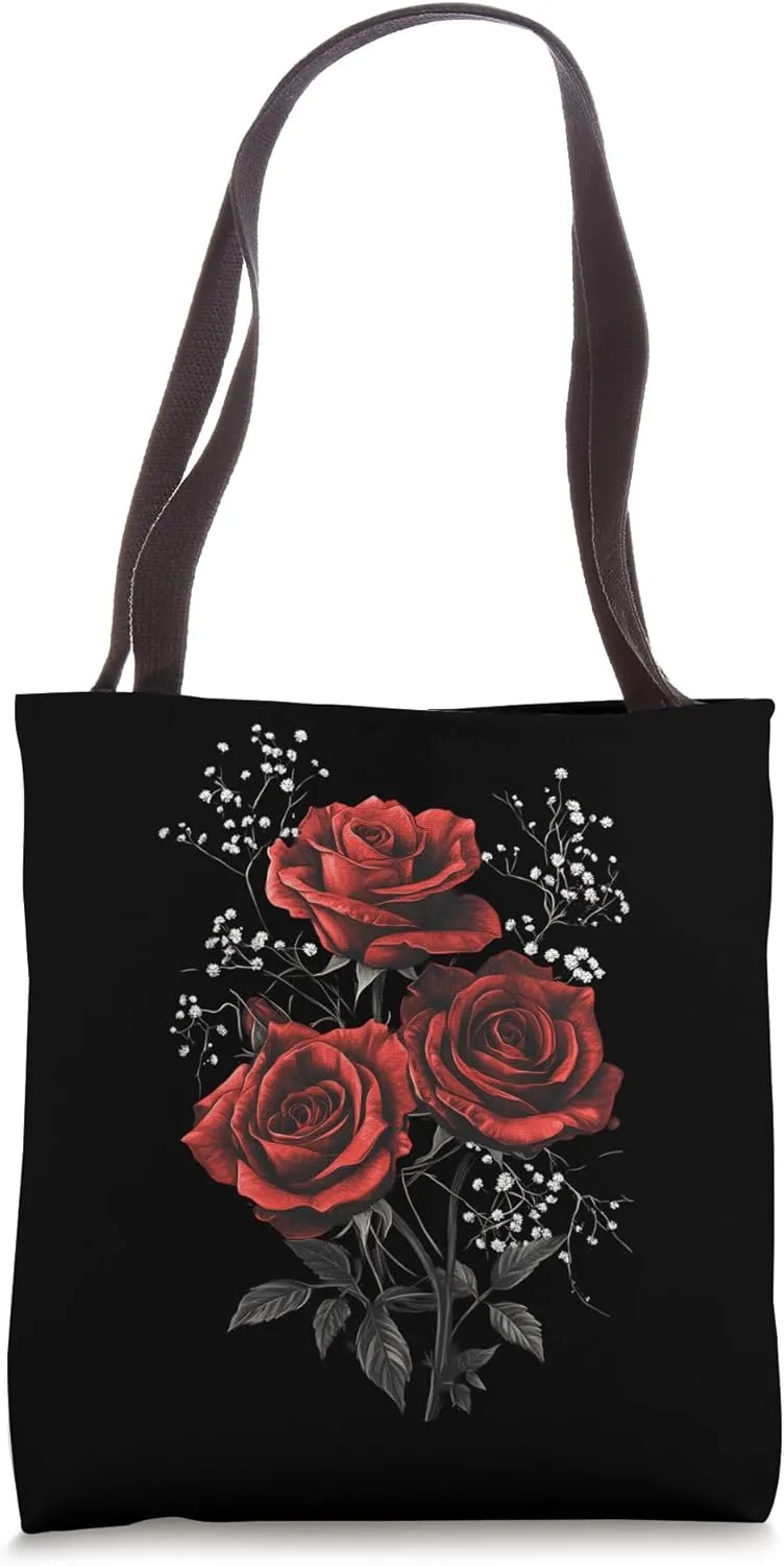 Red Rose Flower Botanist Garden Flower Rose Tote Bag