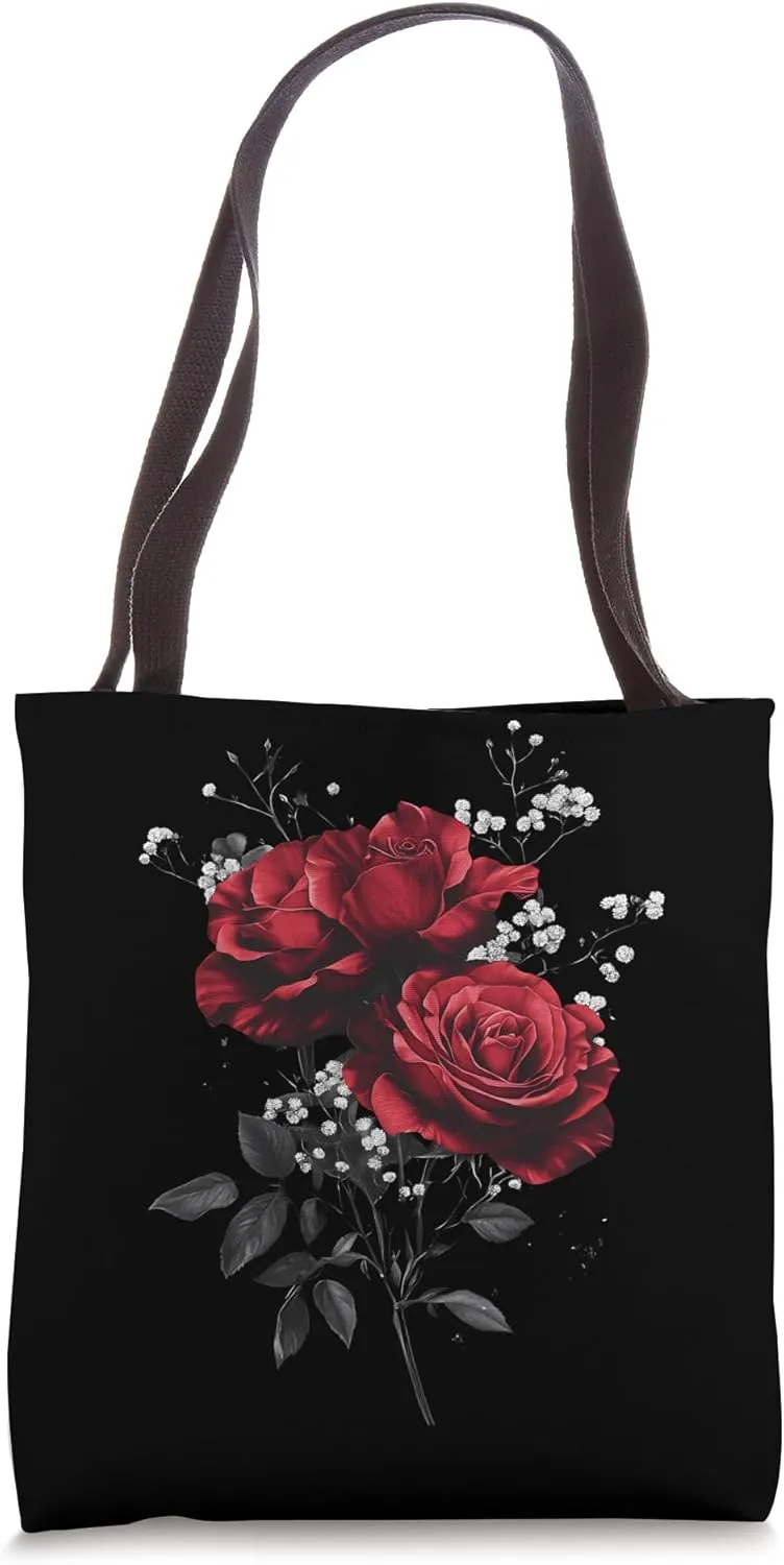 Red Rose Flower Botanist Garden Flower Rose Tote Bag