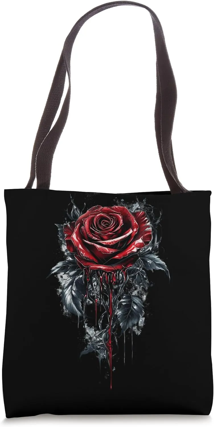 Red Rose Flower Botanist Garden Gardening Flower Rose Tote Bag