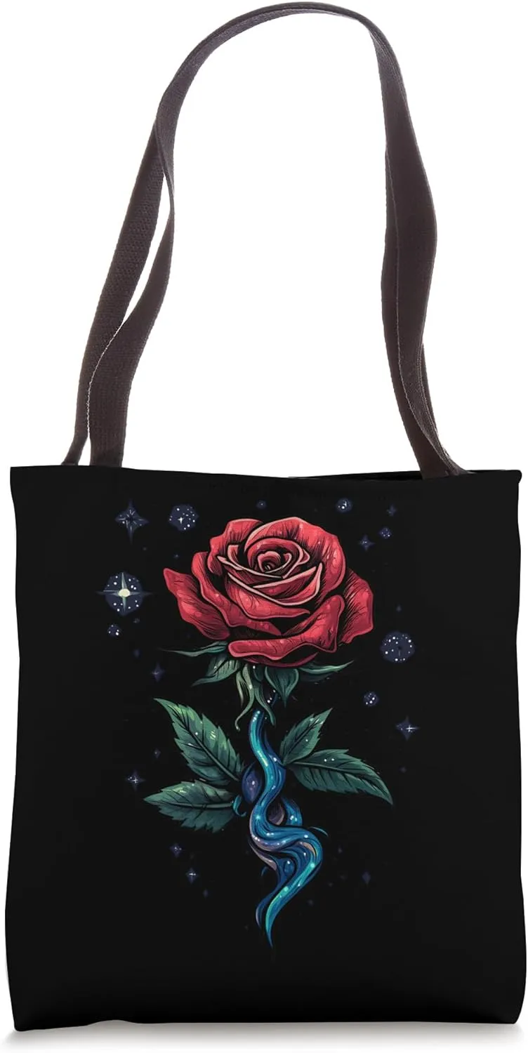Red Rose Flower Botanist Garden Gardening Flower Rose Tote Bag
