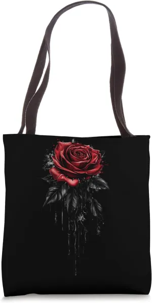 Red Rose Flower Botanist Garden Gardening Flower Rose Tote Bag