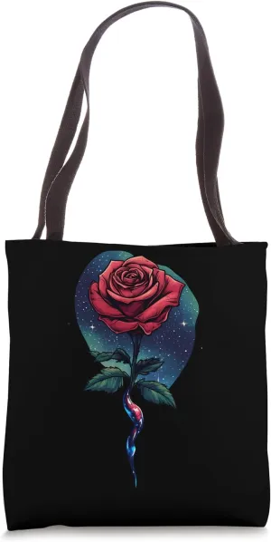 Red Rose Flower Botanist Garden Gardening Flower Rose Tote Bag