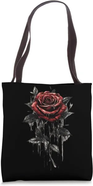 Red Rose Flower Botanist Garden Gardening Flower Rose Tote Bag