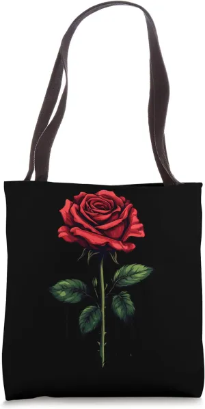 Red Rose Flower Botanist Garden Gardening Flower Rose Tote Bag
