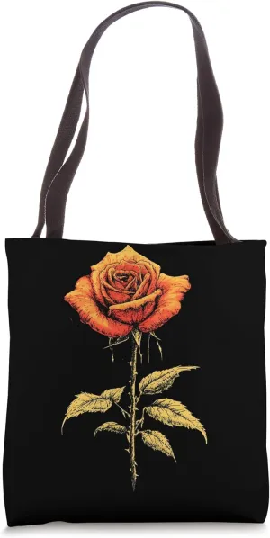 Red Rose Flower Botanist Garden Gardening Flower Rose Tote Bag