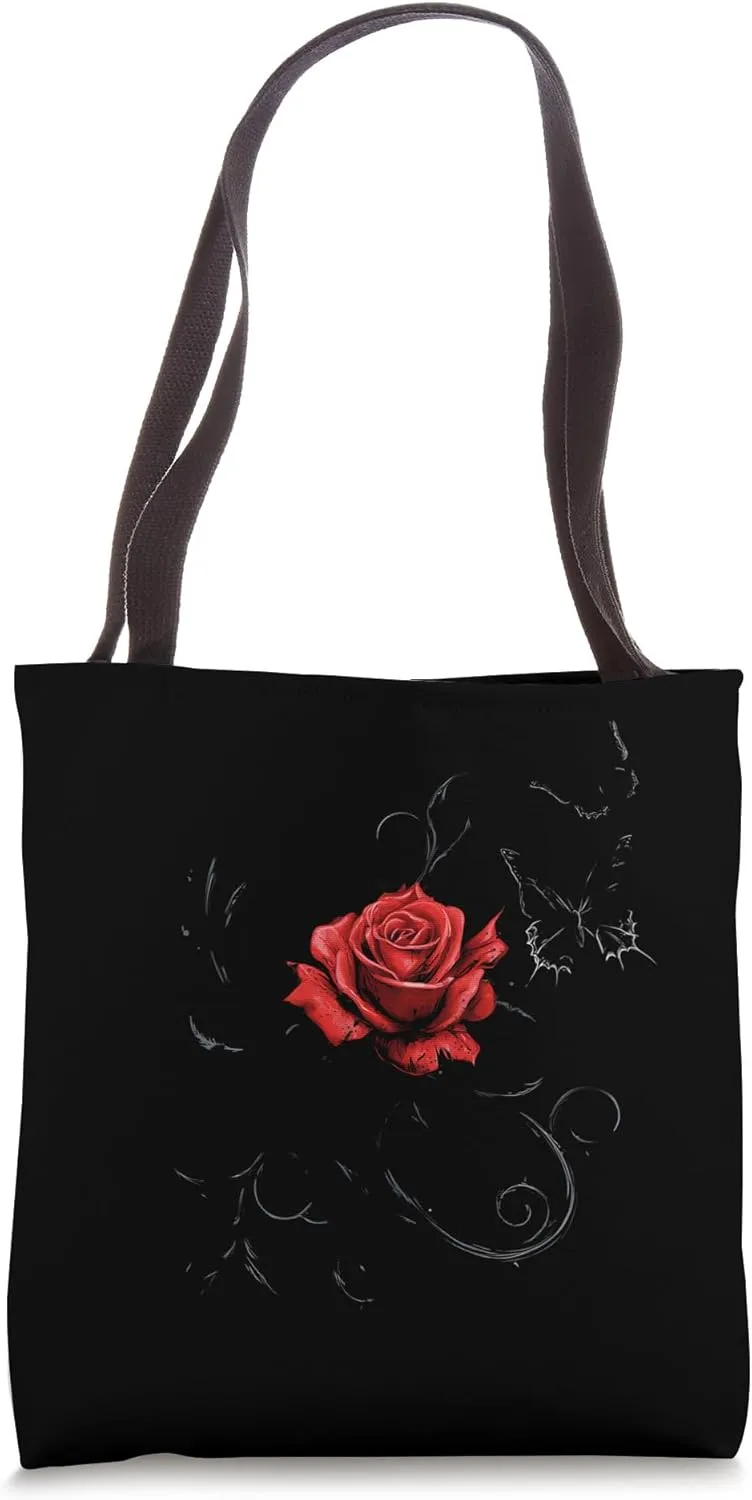 Red Rose Flower Botanist Garden Gardening Flower Rose Tote Bag