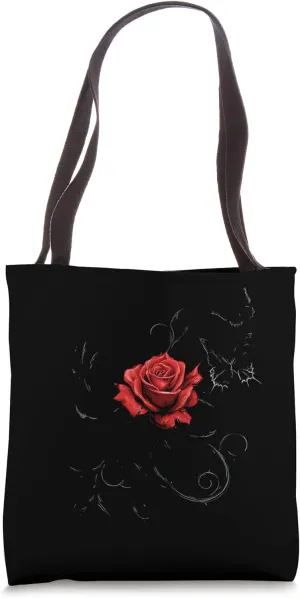 Red Rose Flower Botanist Garden Gardening Flower Rose Tote Bag