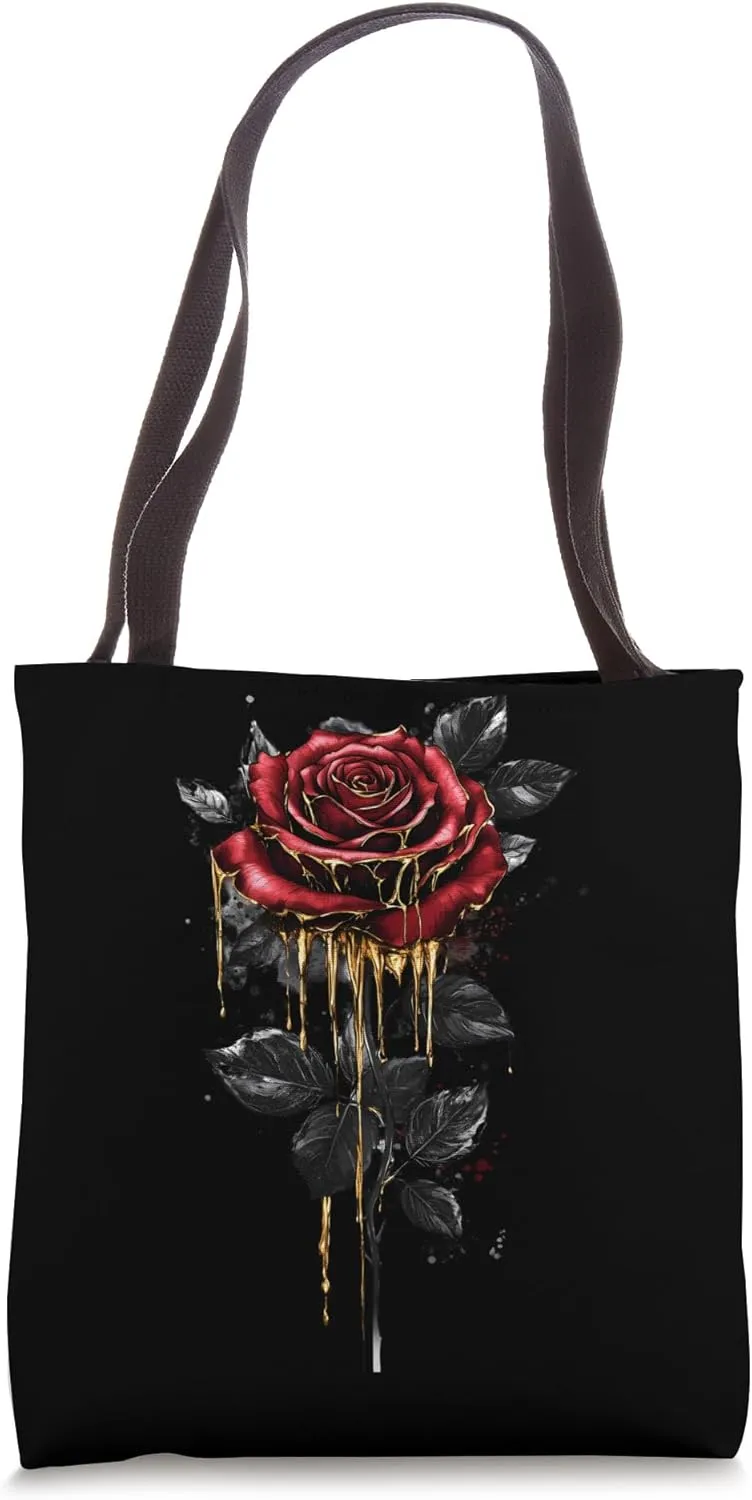 Red Rose Flower Botanist Garden Gardening Flower Rose Tote Bag