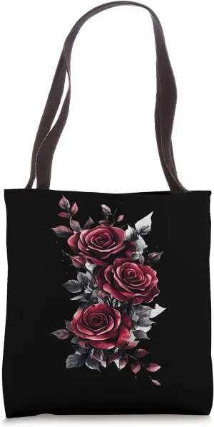 Red Rose Flower Botanist Garden Gardening Flower Rose Tote Bag