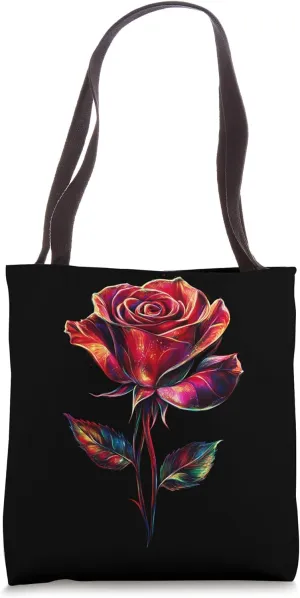 Red Rose Flower Botanist Garden Gardening Flower Rose Tote Bag