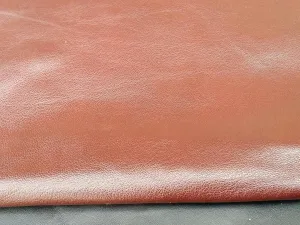 REED Leather HIDES - Cow Skins for Upholstery Crafts (12 X 24 Inches 2 Square Foot, Rust)