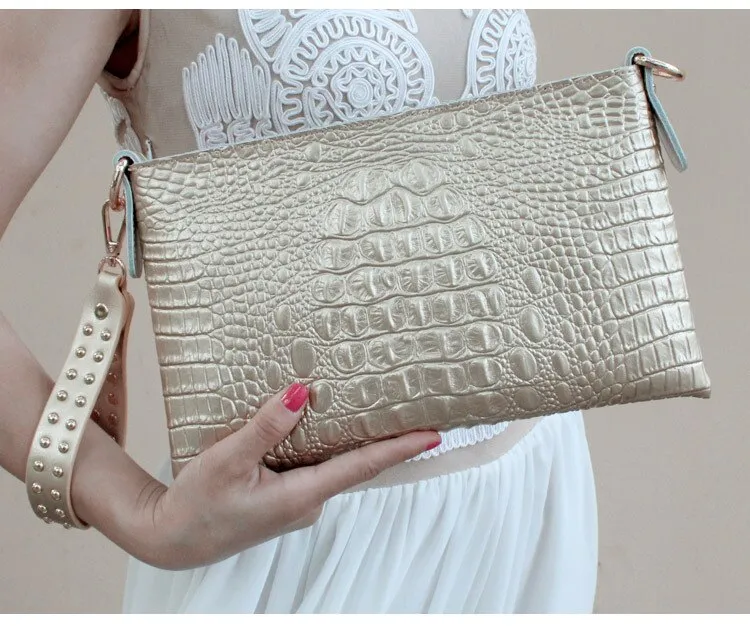 Reena genuine leather clutch bag