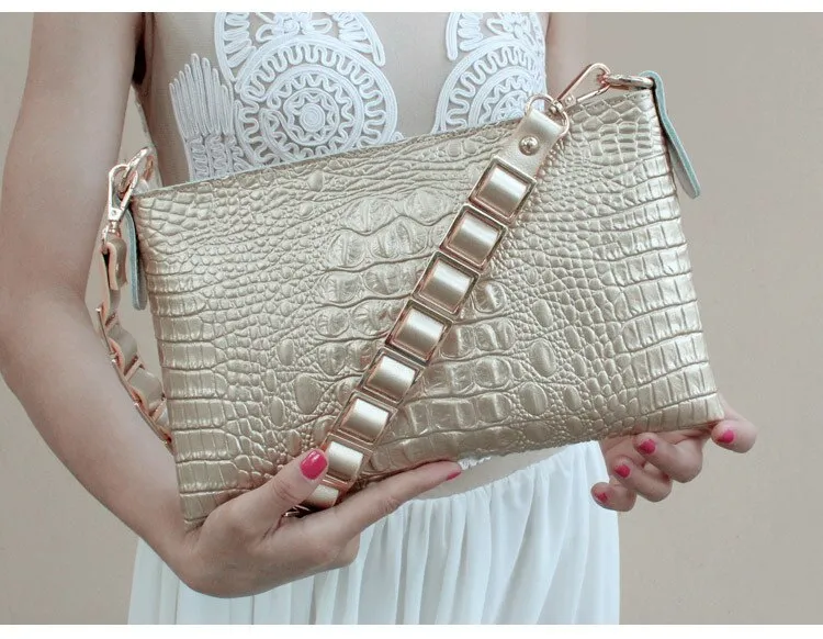 Reena genuine leather clutch bag